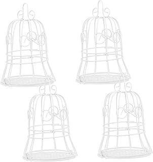 Didiseaon 4pcs Bird Cage Feeder Bird Water Feeder Outdoor Bird Cages for Cockatiels Decorative Bird Feeder Caged Bird Feeder Bird Feeders Tray Outdoor Wild Bird Food Tray Nice Bird Feeders