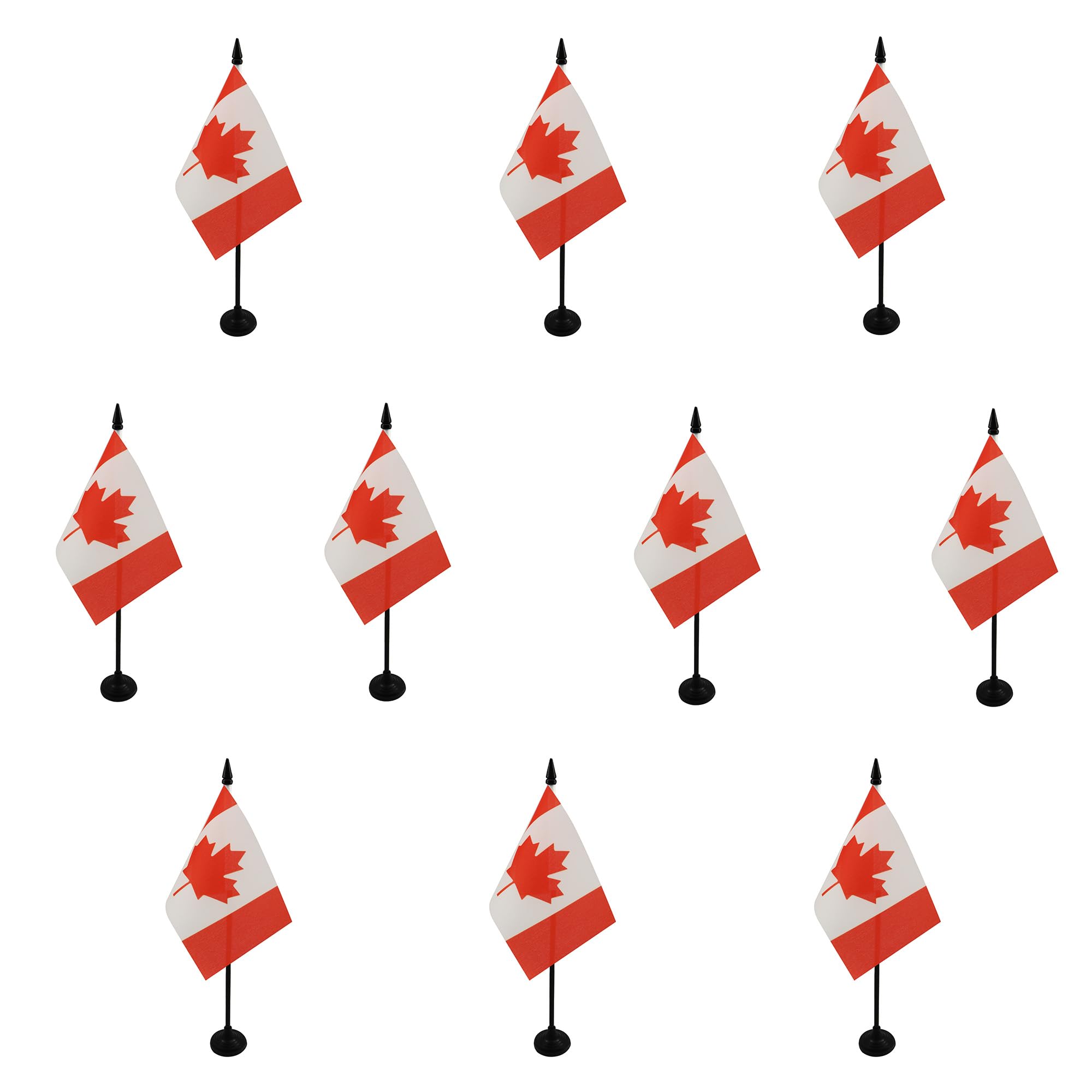 Drapeau de table Canada AZ FLAG lot de 10 mini drapeaux de bureau 15x10 cm