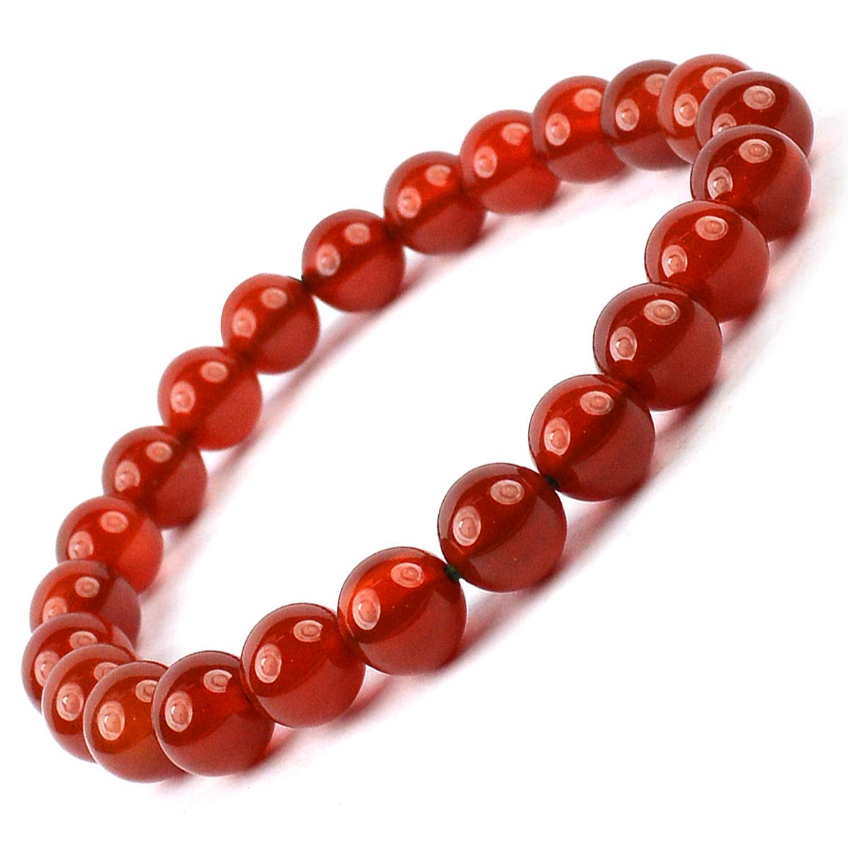 Reiki Crystal Products Red Onyx Bracelet Natural Crystal Stone 8 mm Beads Bracelet Round Shape for Reiki Healing and Crystal Healing Stone (B08Q48BX3D) Amazon Price History, Amazon Price Tracker