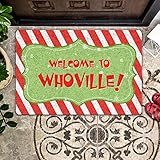Door Mat Indoor Entrance Welcome to Whoville! Doormat Welcome Mat Decor Housewarming Gifts Home...
