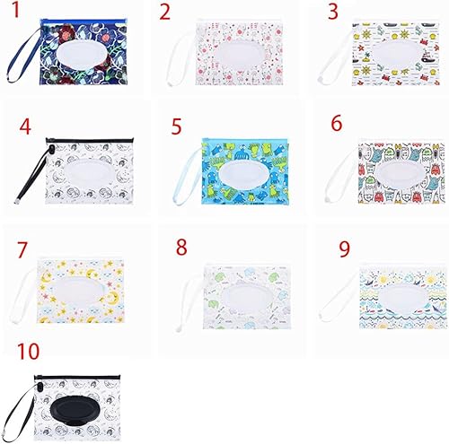 Miniatura 2 de Caja de toallitas húmedas Clamshell Estuche de toallitas livianas recargables de viaje ecológico portátil contenedor de toallitas (9)