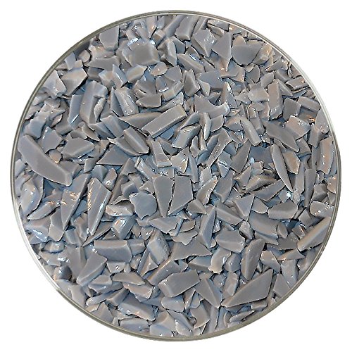 Pewter Opalescent Coarse Frit - 96COE - 8oz - Made from System 96 Glass