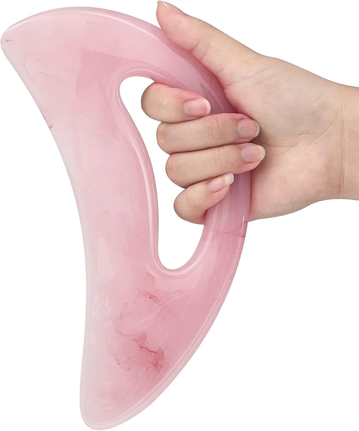 Oasisgalore Large gua sha Massage Tool, Lymphatic Drainage Massager,Muscle Scraping Massage Tools,Body Sculpting Anti Cellulite Tools for Man and Women (Pink)