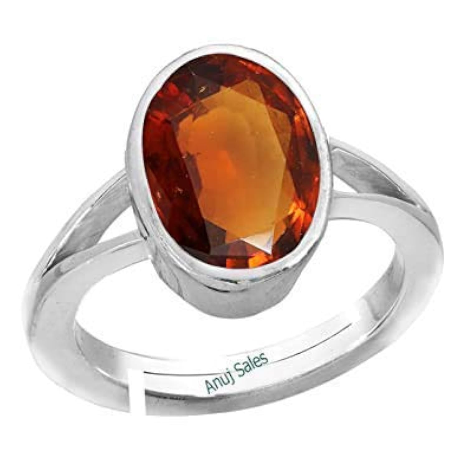 Gomed Ring 3.25 Ratti 2.00 Carat Natural and Certified Hessonite Garnet (Gomed) Astrological Gemstone Adjustable for Men and Women-image-49