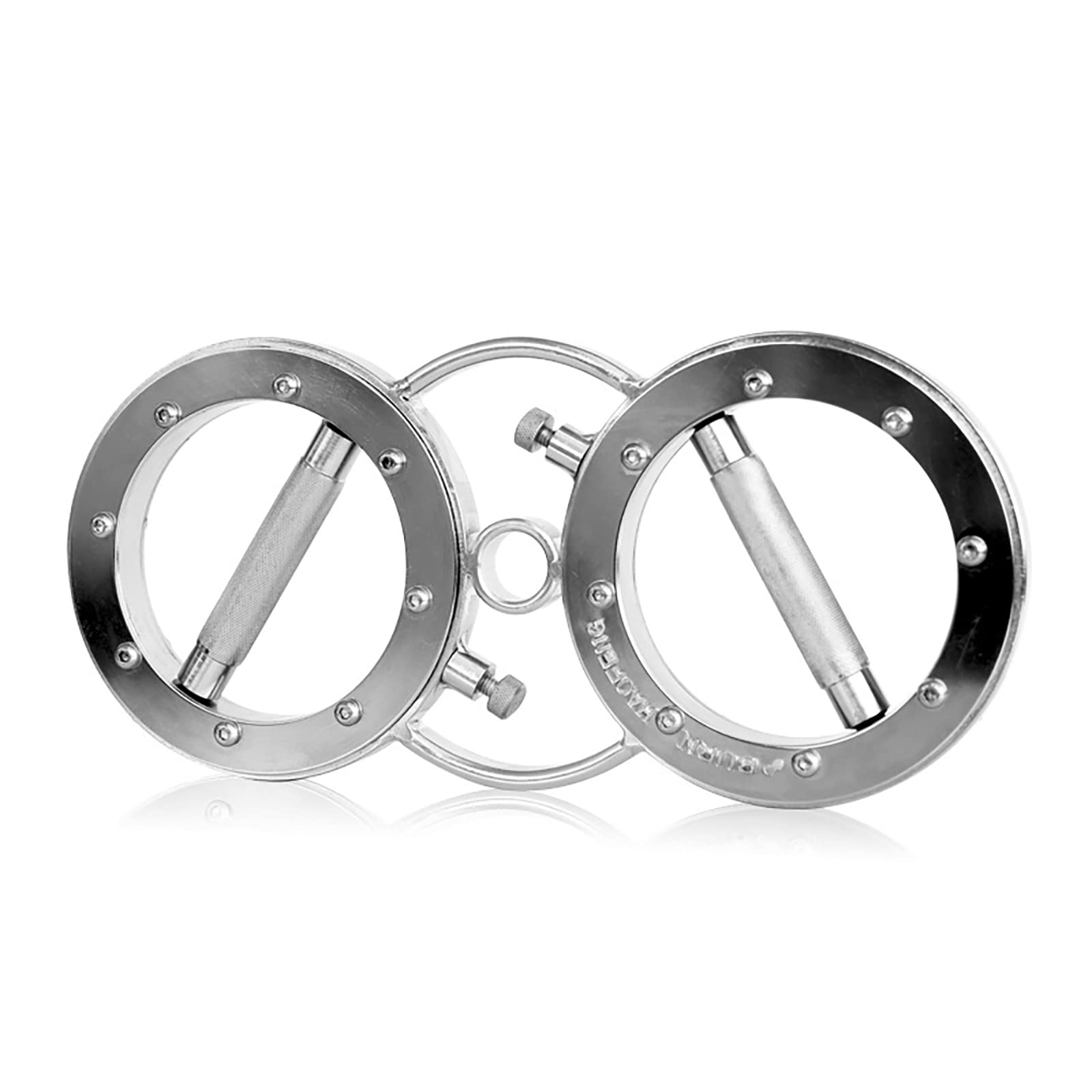 Adjustable Resistance Speed Spinning Burn Machine, 8/12/18 Pounds Hand And Forearm Trainer for Home And Gym - Muscle Building Exercise Tool,Silver,8 Pounds