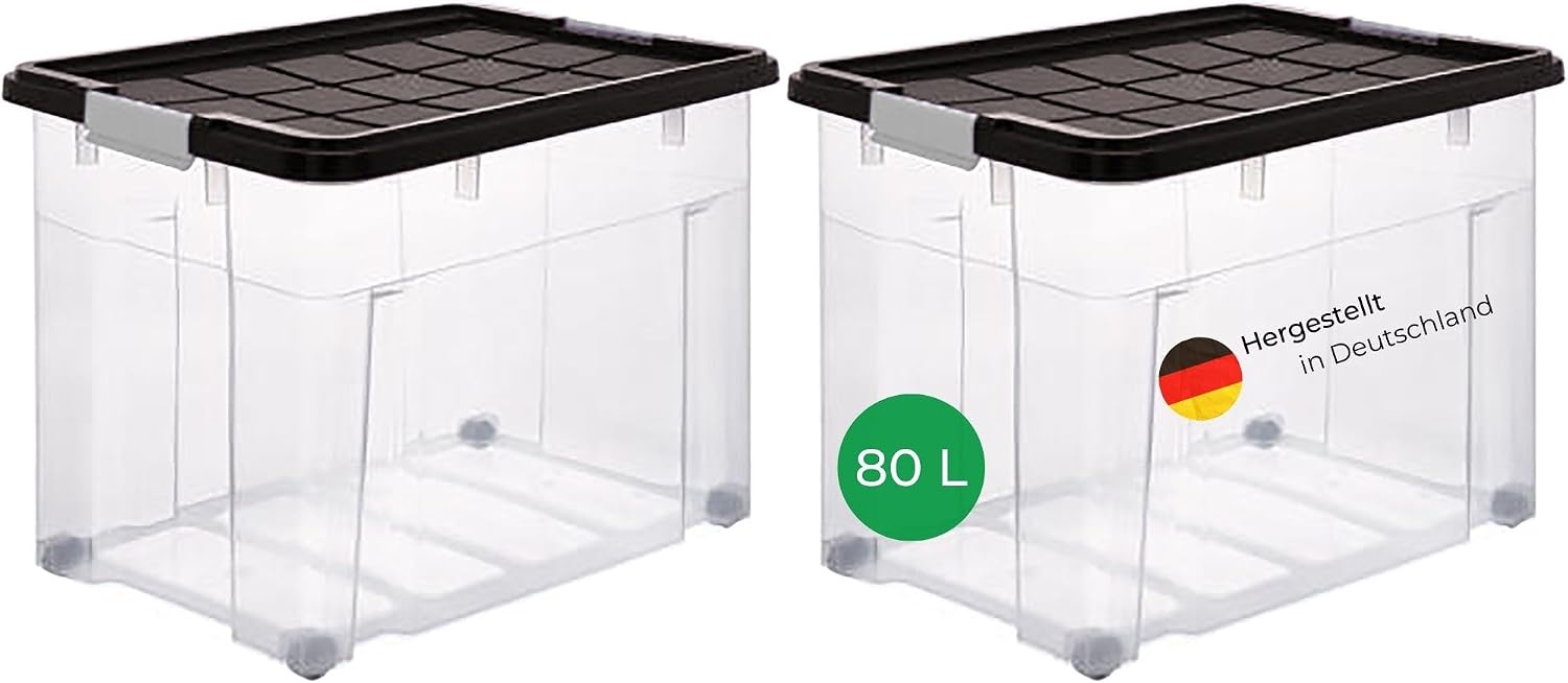 Elegantes Aufbewahrungsbox Mit Deckel 80l Bild