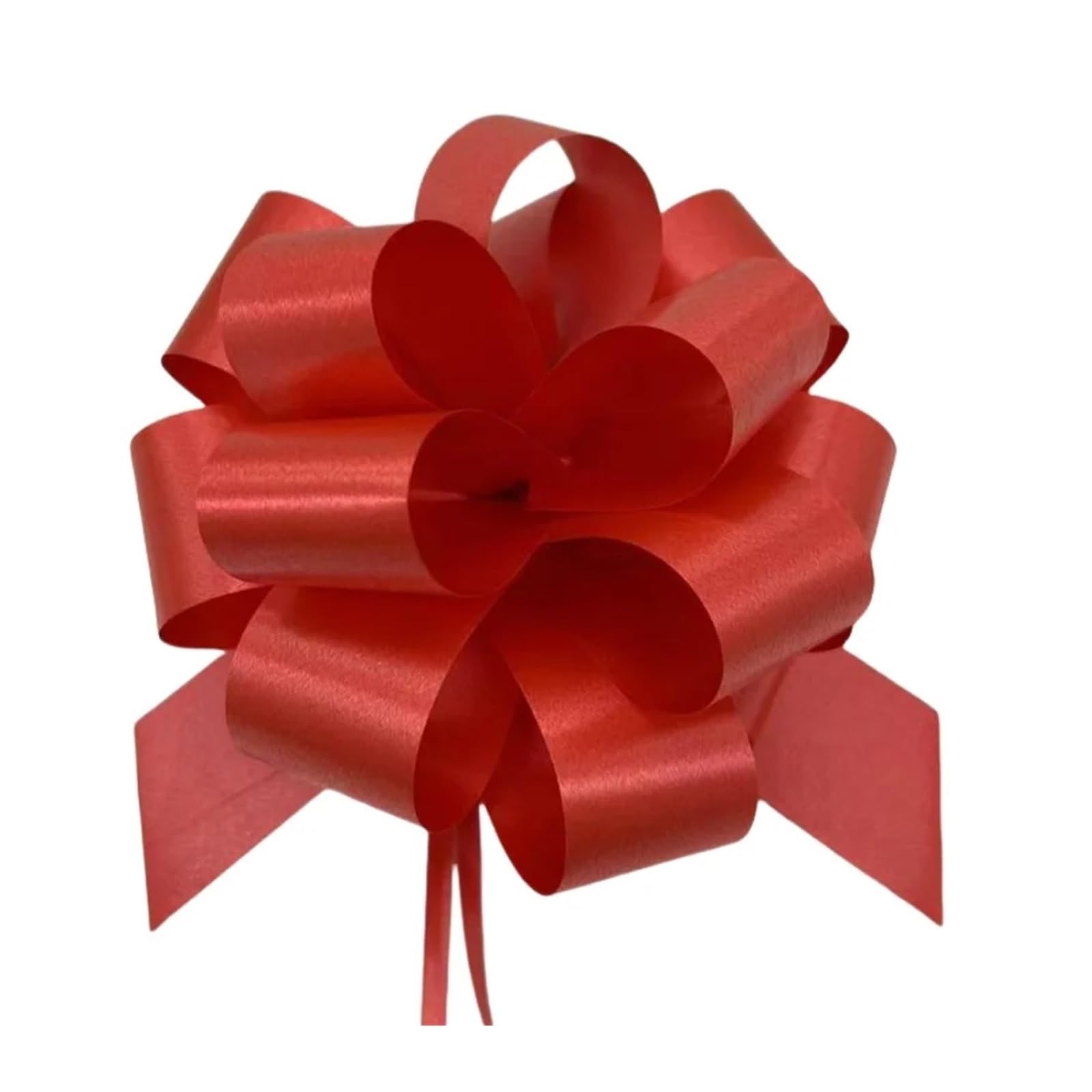 Xinglongs Bows for Gift Wrapping 60PCS Pull Bow Large 5. Inch Gift Wrapping String Bows with Ribbon for Easter Presents Wedding Basket(Red)