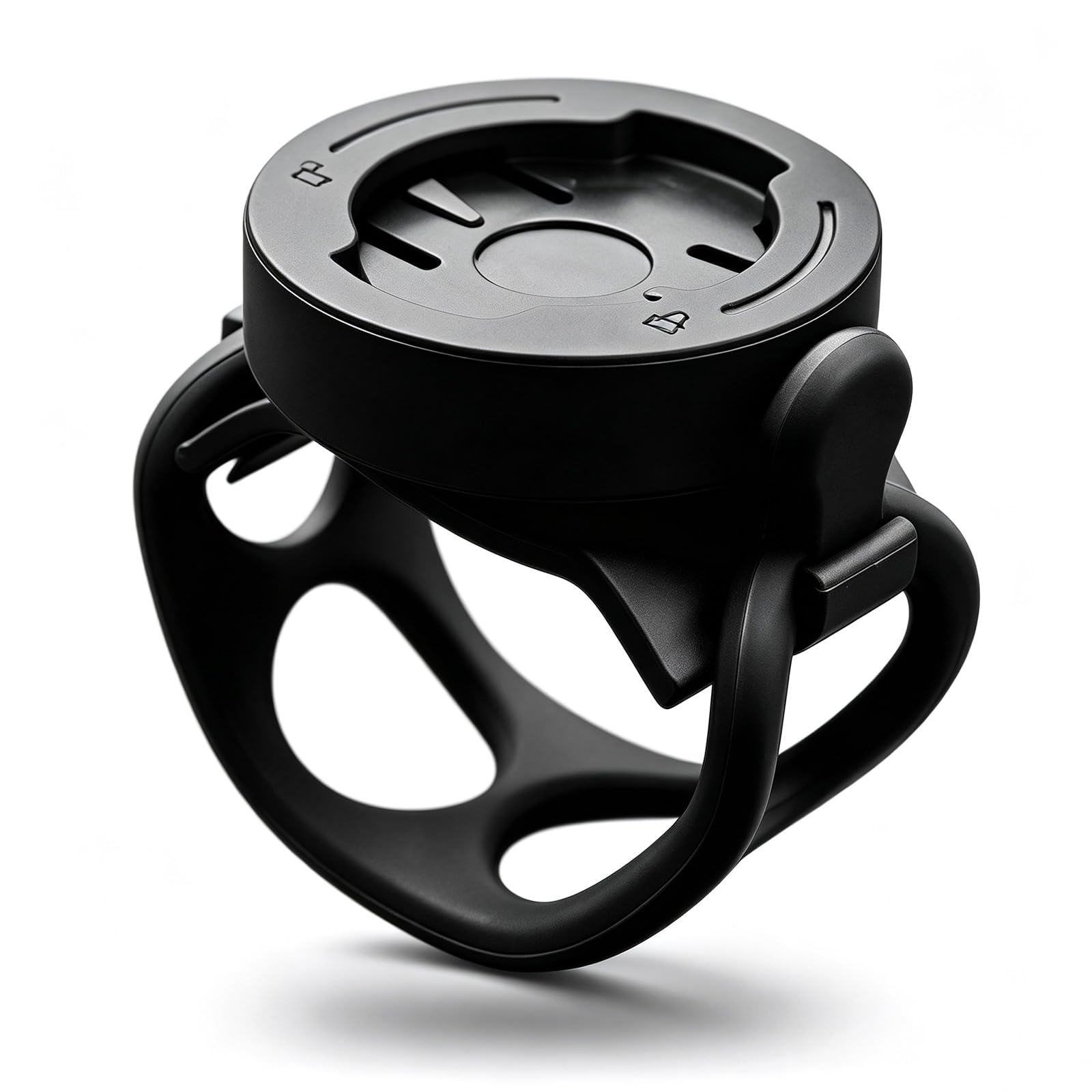 EUQWOSDD 360° Rotating Bike Computer Mount, Universal Handlebar Stem Holder for Garmin XOSS Wahoo GPS, Silicone Strap Bracket for MTB Road Bike Cycling Stopwatch