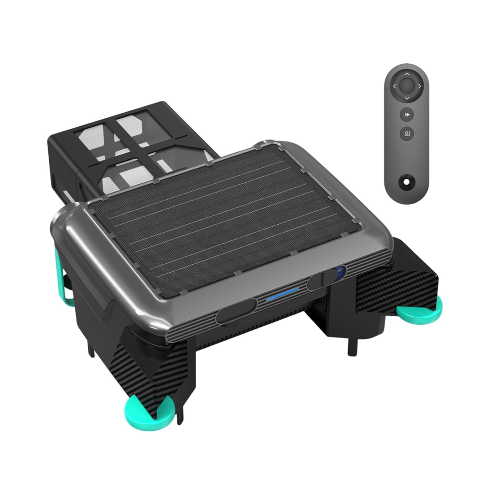 Skimmer Solaire Automatique de Surface,Robot de Nettoyage de Piscine avec Moteur Brushless et Capacité 6L,Navigation Stable pour Débris Flottants,Nettoyeur Fiable