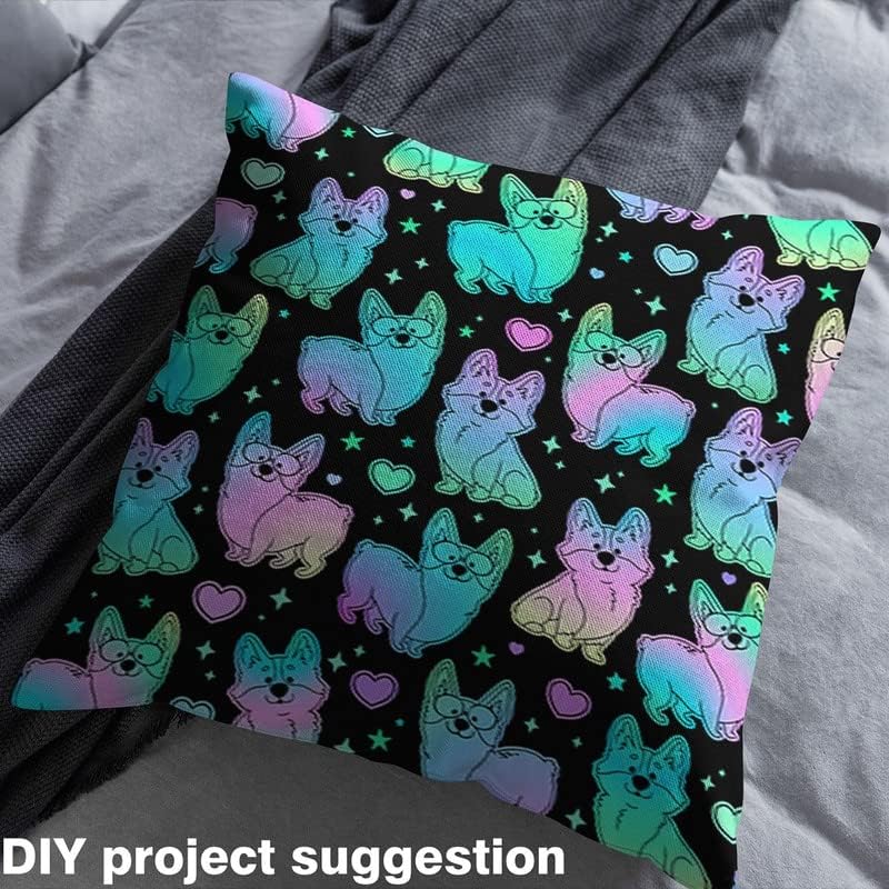 Miniatura 4 de Corgi - Tela de tapicería de perro para sillas y niños, linda tela Kawaii para perros, decorativa, impermeable, para exteriores, para mujeres y