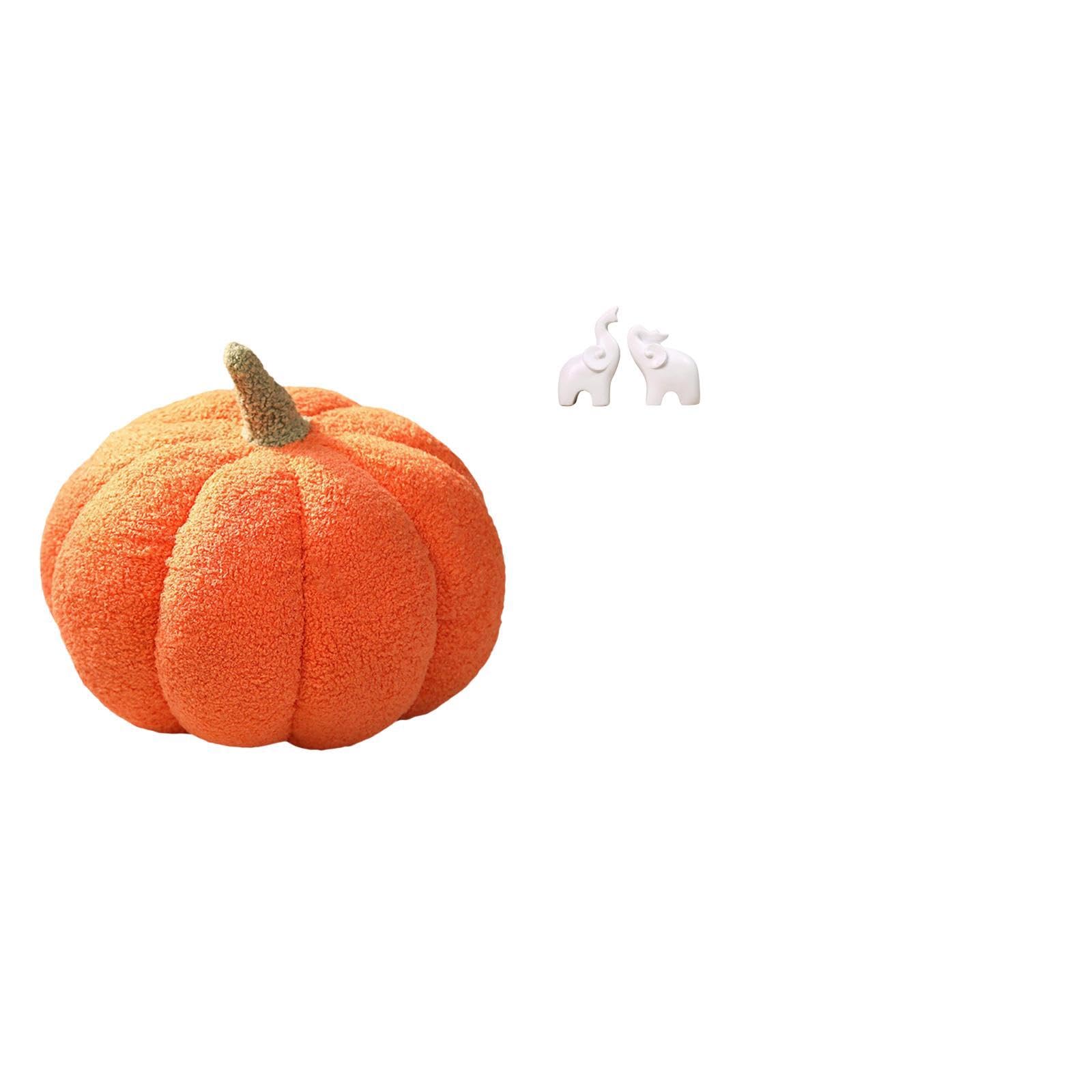Enchanting Pumpkin Elephant Plush Sculptures Decorative Pillows Unique Animal Sofa Cushion Ornaments for Bedroom Office Home Decor |Home & Garden | Home Decor | Pillows-image-18