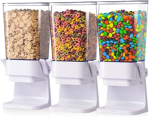 Dispensador de cereales, almacenamiento de contenedores de cereales, contenedores de organización y almacenamiento de 5 litros para cocina,