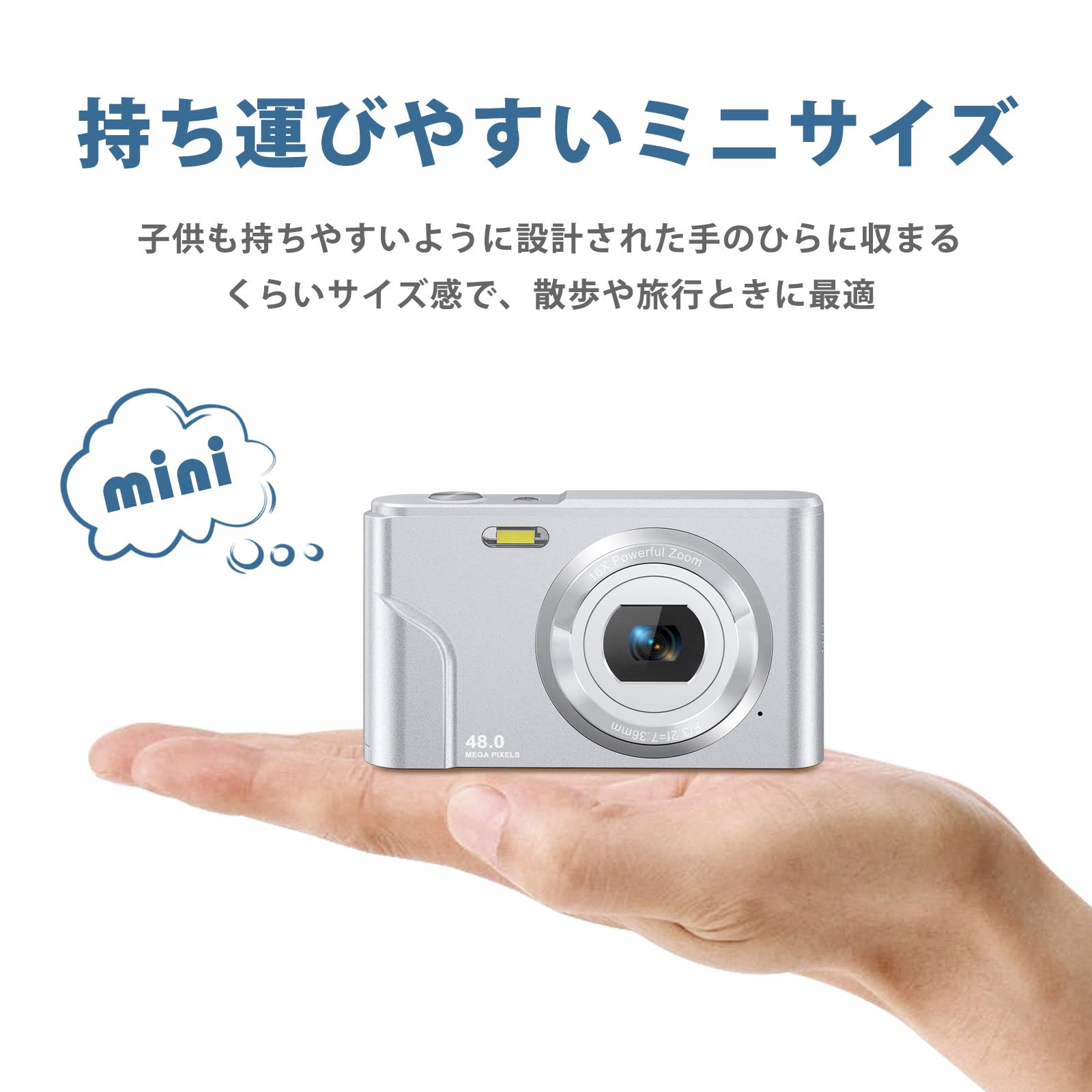 Amazon | Rosdeca デジタルカメラ デジカメ コンパクト オート