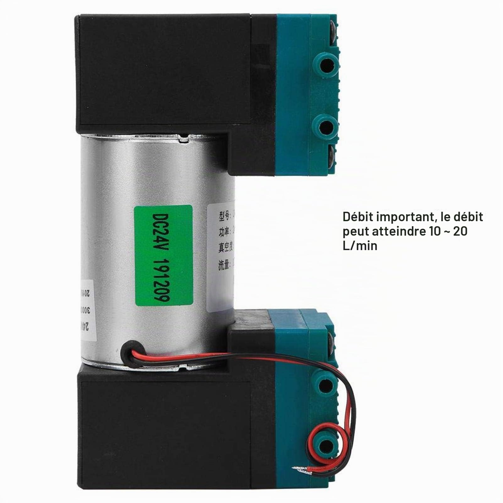 Pompe à vide 24W Mini pompe à faible bruit -90~350kpa 10~20L / min(AC220V)
