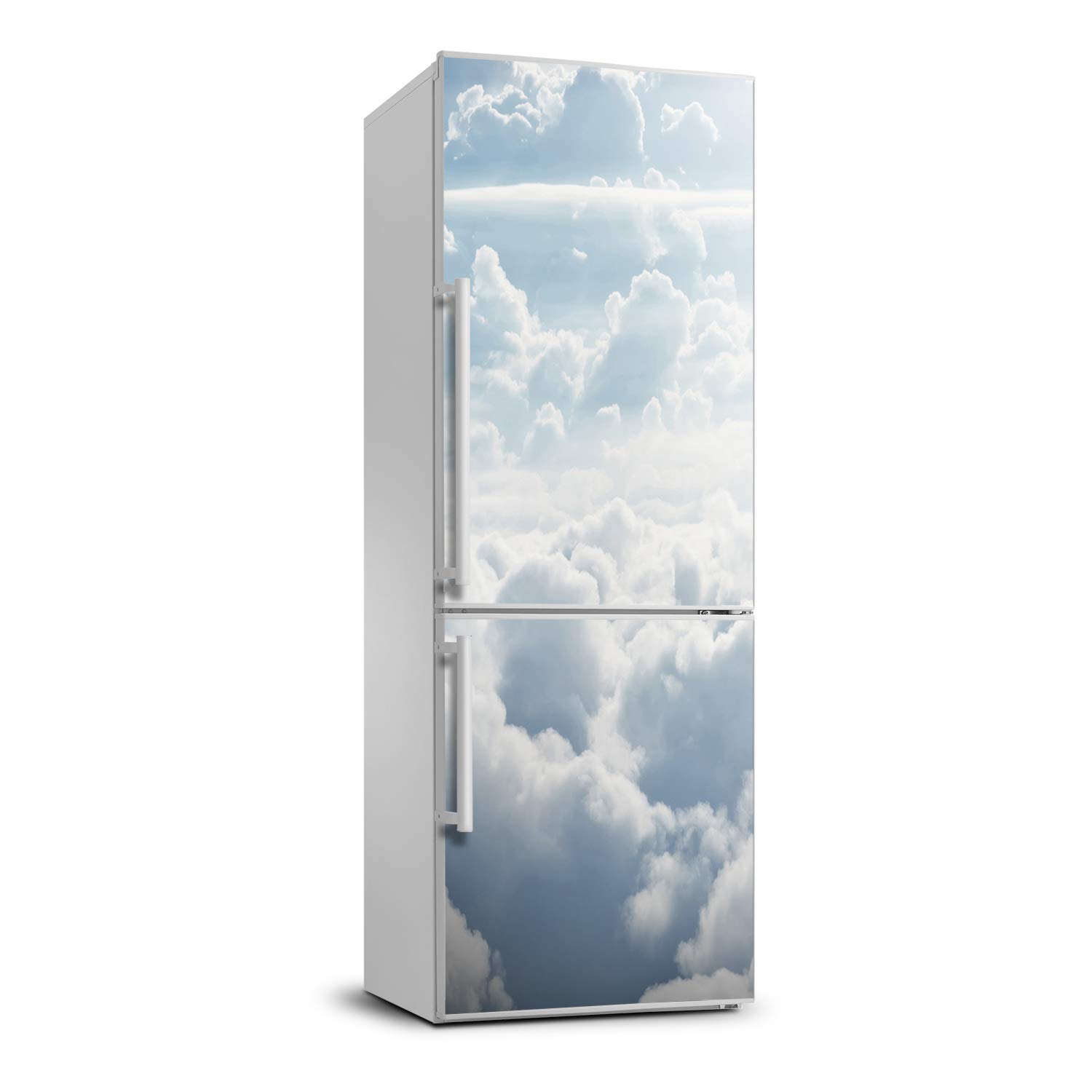 Vinilo para refrigerador 70x190 cm fotomural autoadhesivo nubes decorativo cocina