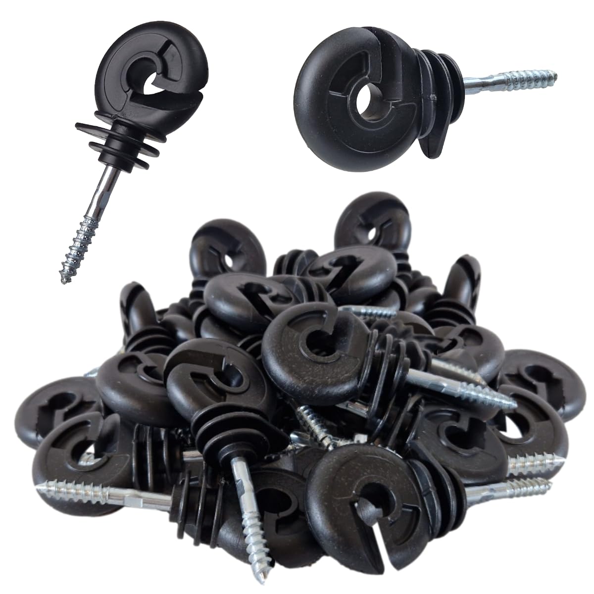 Electric Fence Screw in Ring Insulators Custom Pack Sizes (No Tool, 100)-image-7