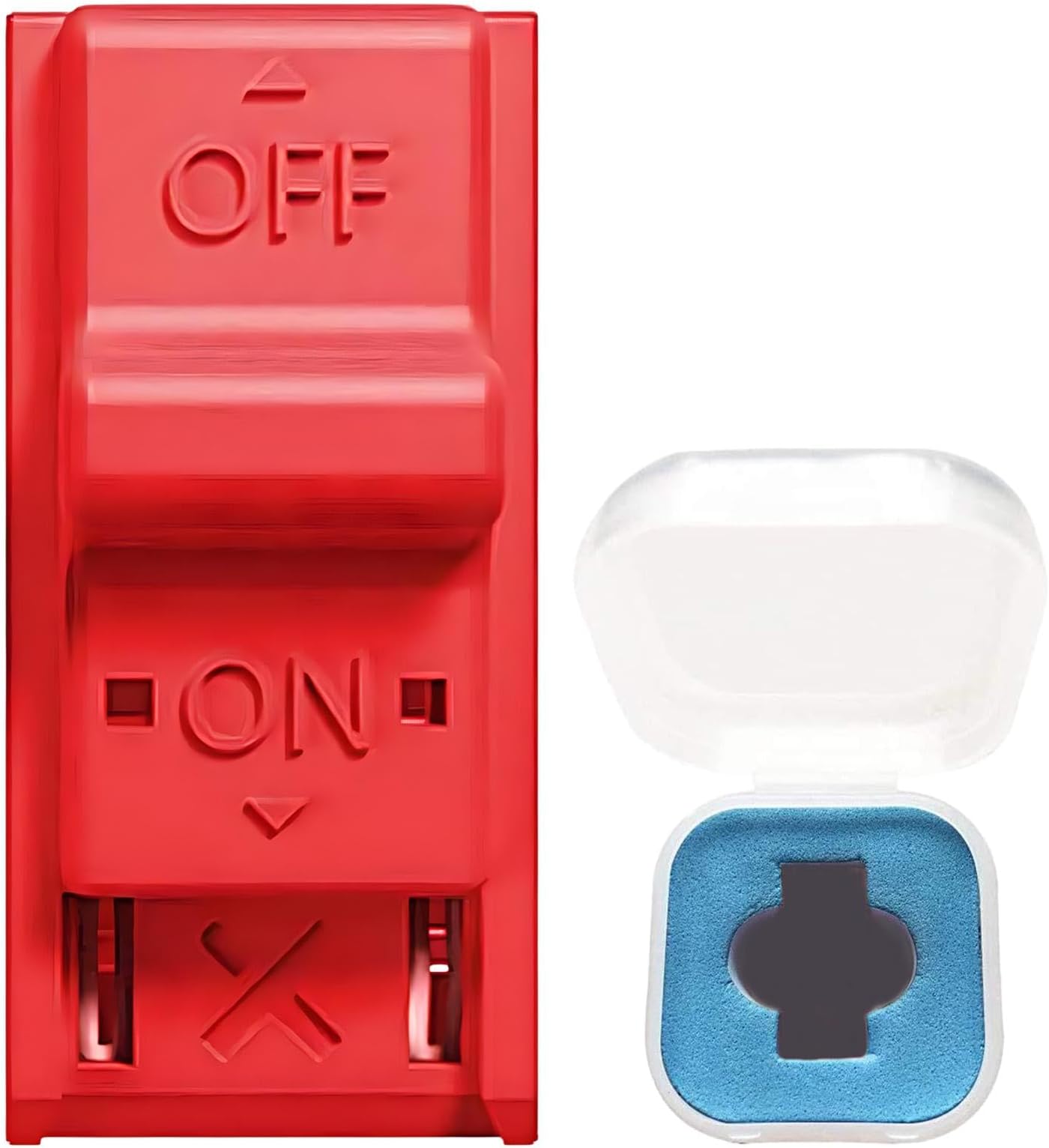 RCM Jig Loader With Storage Case, Portable Short Connector Switch Dongle for FBA Various Emulators Game Enthusiasts, 5 x 5 x 1.5cm (Red)