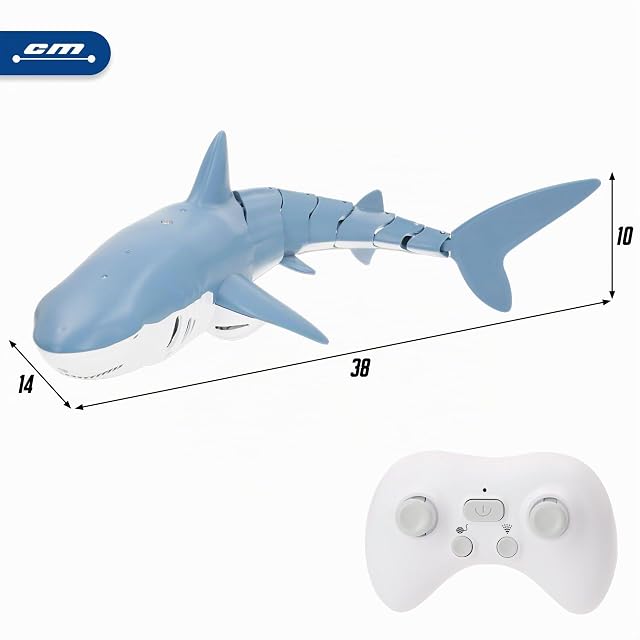 Foto 4 de 7 de ColorBaby Racing Boat Tiburón de Juguete teledirigido, 38x14x10 cm, Mando Sumergible, 6 direcciones
