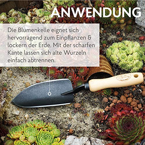 Blumenkelle Dewit Welldone 33 cm Profi Blumenschaufel und Unkrautstecher