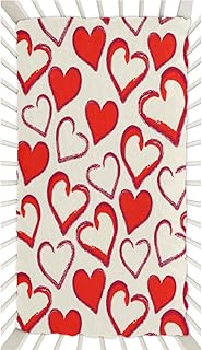 Love Painting Crib Sheets for Boys, Girls Machine Washable Soft Cozy Microfiber Fitted Crib Sheet for Standard Crib and Toddler Mattresses Boys Girls 28x52 Inch