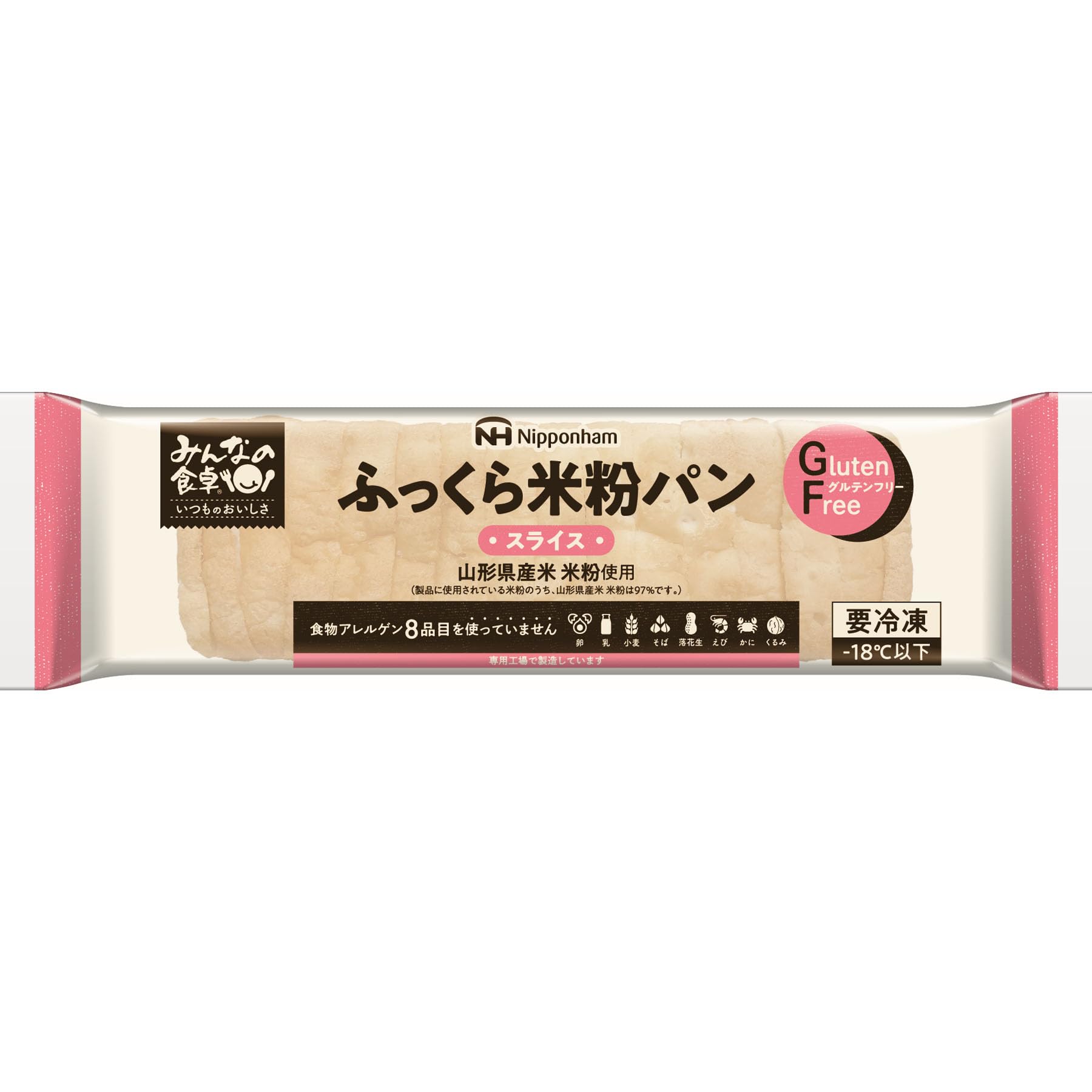 Amazon.co.jp: 日本ハム みんなの食卓 ふっくら 米粉パン スライス270g