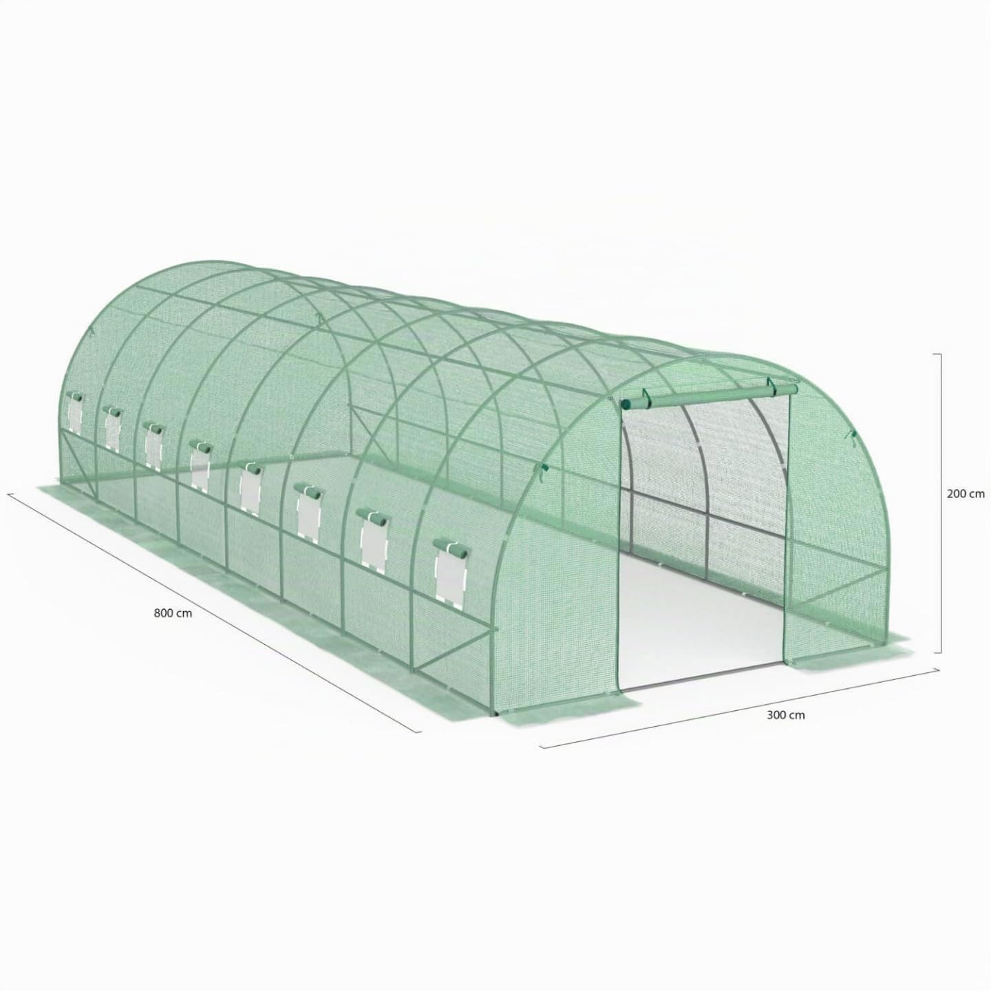 Probache - Serre de Jardin Tunnel 24m² Verte des Andes
