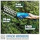 Güde 95508 Akku-Gartenpflege-Set GPS 7.2V-1.5 Li-Ion (7,2 V Akku, Li-Ion, Set bestehend aus Grasscheren- und Hecken-/Strauchscherenaufsatz) Blau, 48 x 10 cm