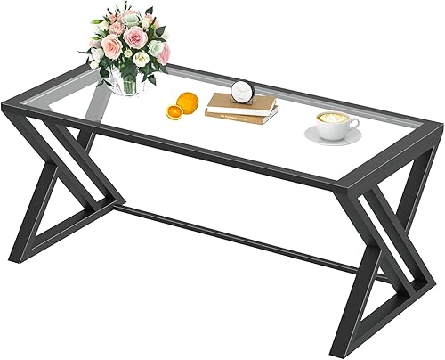 Miniatura 45 de Mesa de Centro para Sala de Estar Mesa Central Blanca, Mesa de Té Rectangular Simple y Moderna de Mármol Sintético con Marco de Metal Dorado Mármol