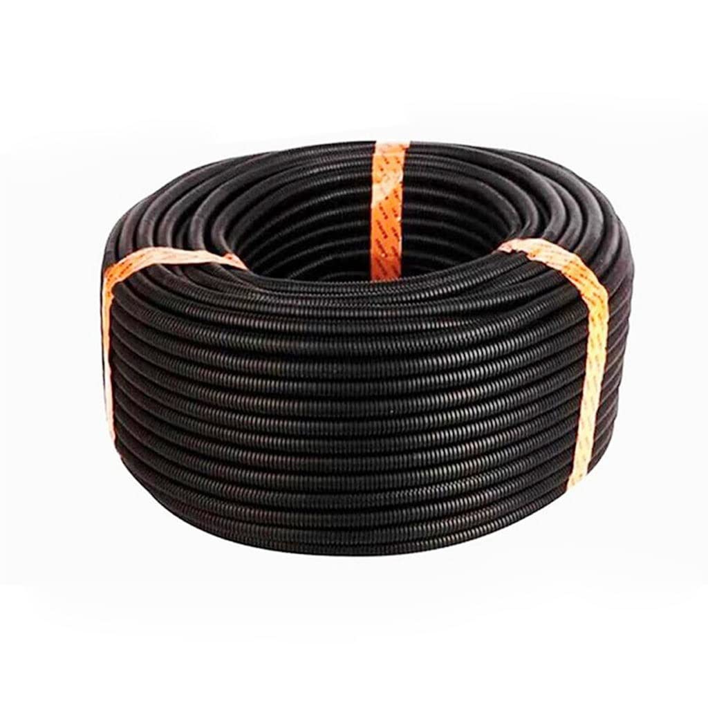 98FT 1/2 "Tubo De Alambre Dividido Tubo De Conductos, Tubo De Tubo De Manga Negra Tubo De Tubos De Tubos De Protección Cubierta De Manguera De Conducto Cable Eléctrico