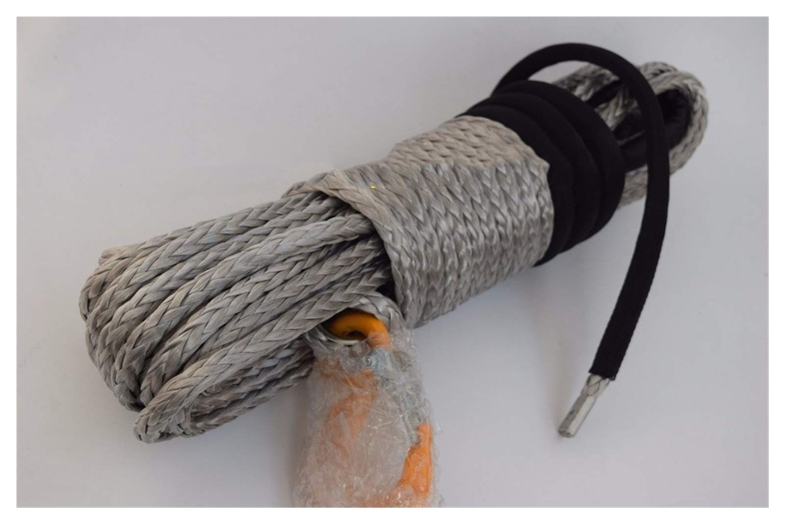 Silver 10mm * 30m de Routes de Route, câble de treuil revêtu, câble de treuil de VTT, Corde de remorquage, Corde synthétique, Corde à Plasma, RéSistance à l'usure Plus Forte
