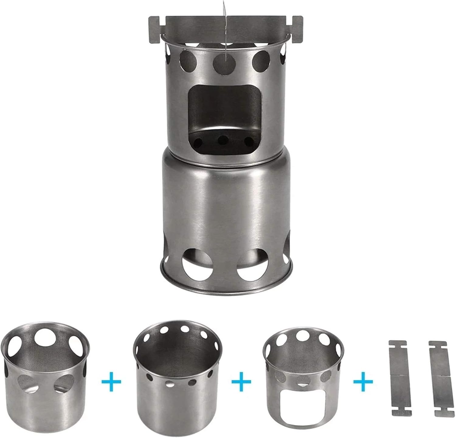キャンプ用薪ストーブ チタン薪ストーブ アウトドア 折りたたみ