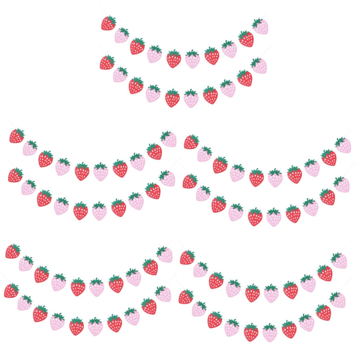 Fraise bannière de bruant pour décorer une fête d'anniversaire enfant