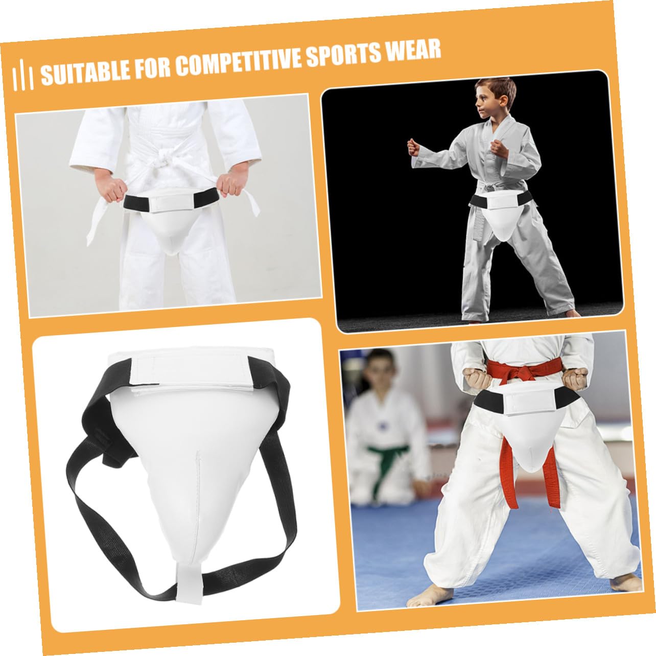 GALPADA Protezione Inguale Boxe Regolabile Paraseno Taekwondo Traspirante in Abs Supporto Leggero e Resistente per Sport da Combattimento