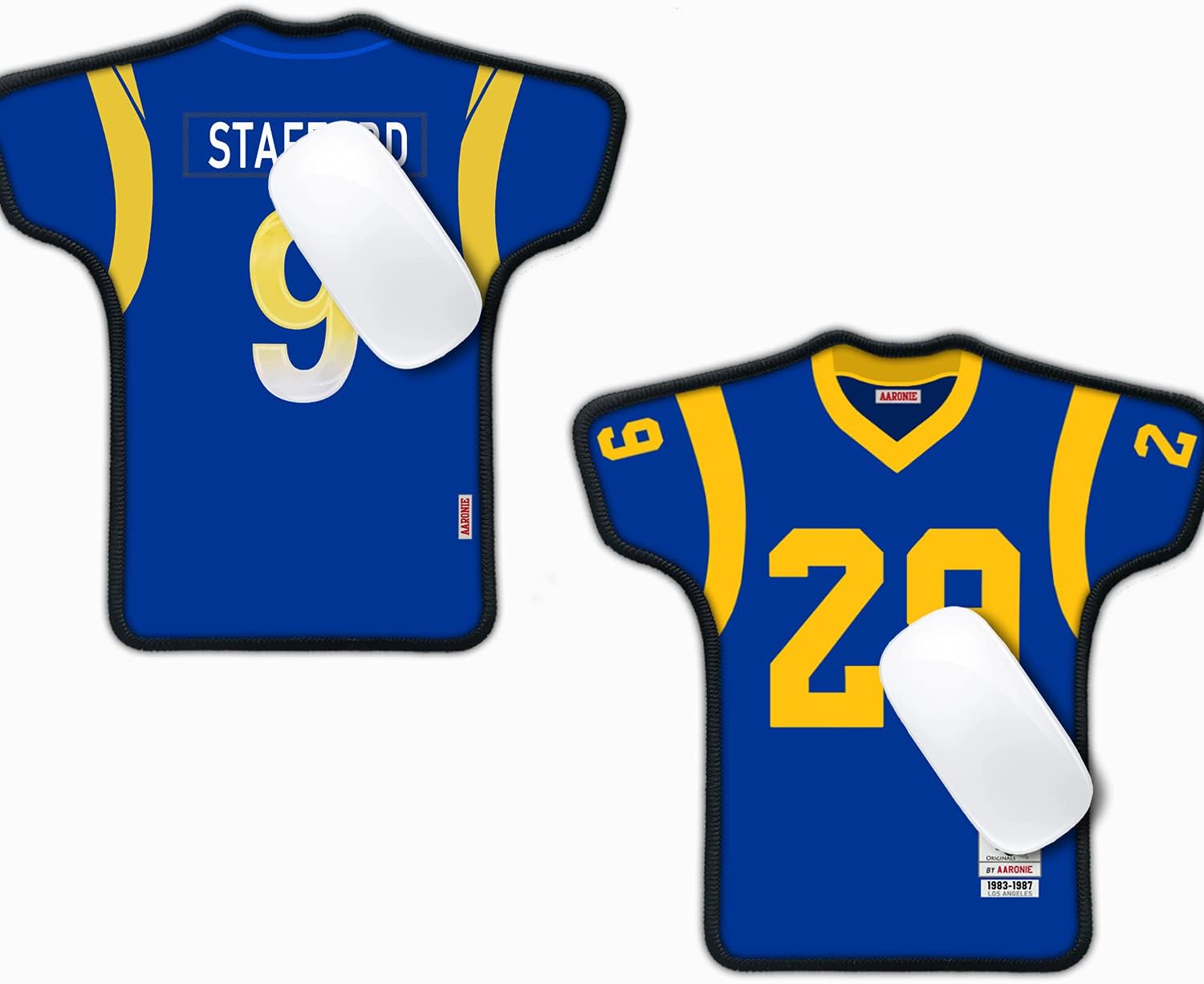 AL Rams Football Mouse Pad for Computer, 2 Pack Los Angeles