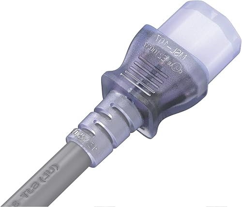 Miniatura 7 de Cable Leader Cable de alimentación de grado hospitalario de 6 pies 14 AWG 15A 125V NEMA 5-15P a IEC320 C13