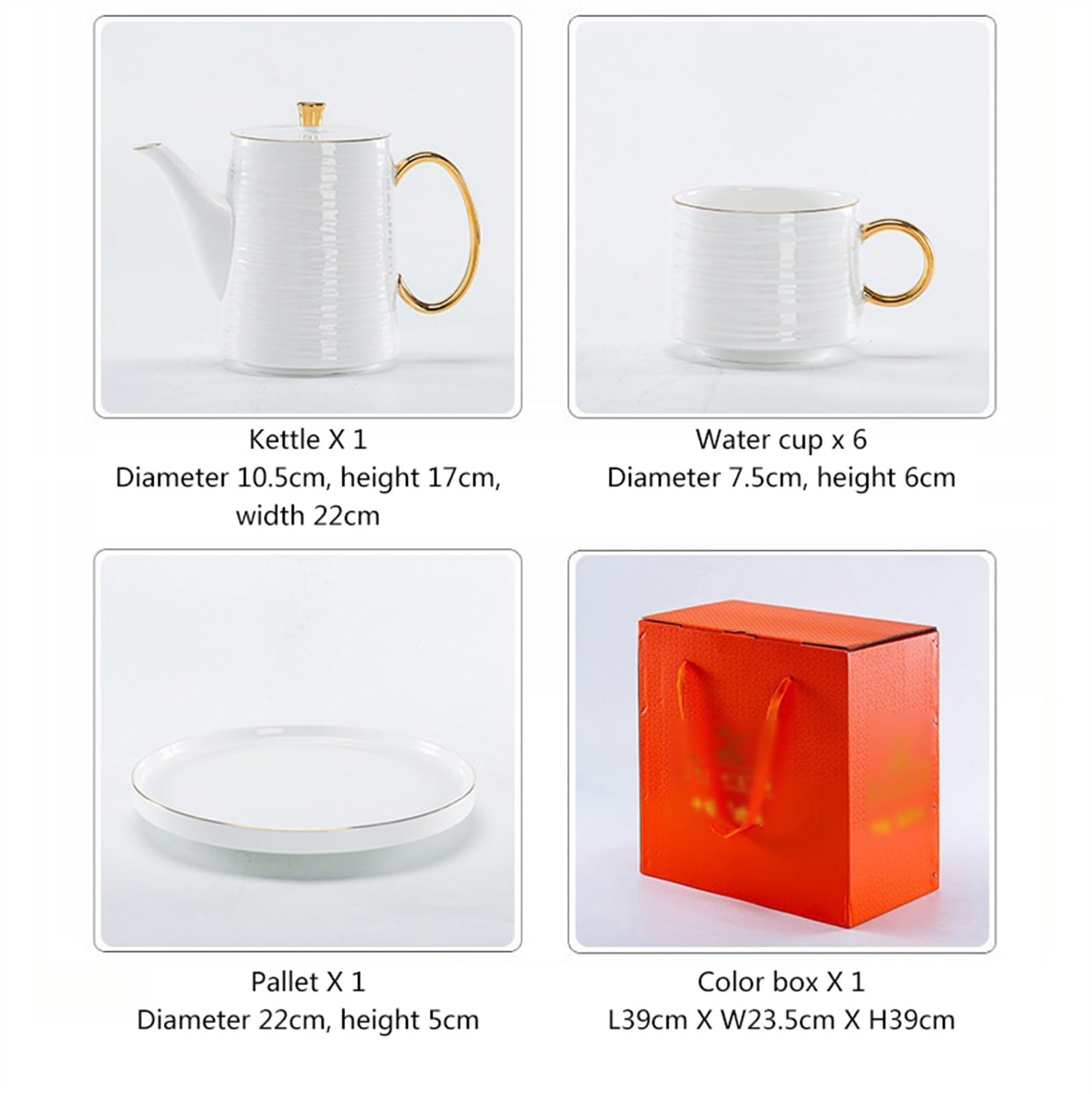 Estrazione a freddo Set bollitore for tazza in ceramica da 8 pezzi Frigorifero