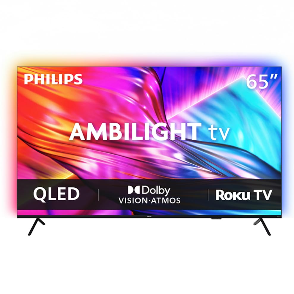 Image of PHILIPS 65 Inch 4K QLED Roku TV, 7985 Series, UHD 2160p, Ambilight,