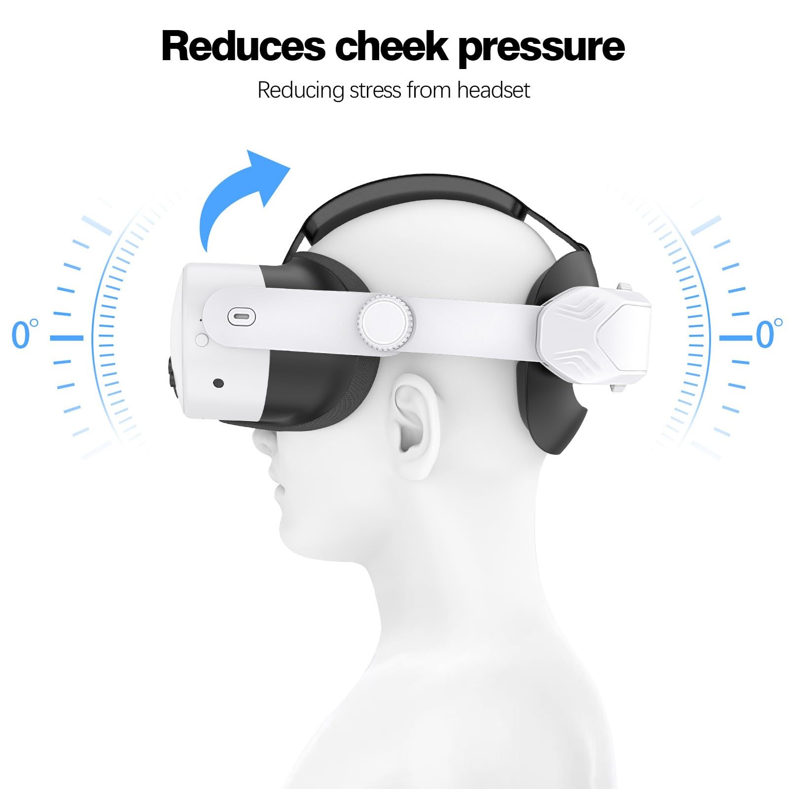 Sangles de tête de rechange pour 2/3/3S VRs - Accessoires réglables - Réduit la pression pour casques