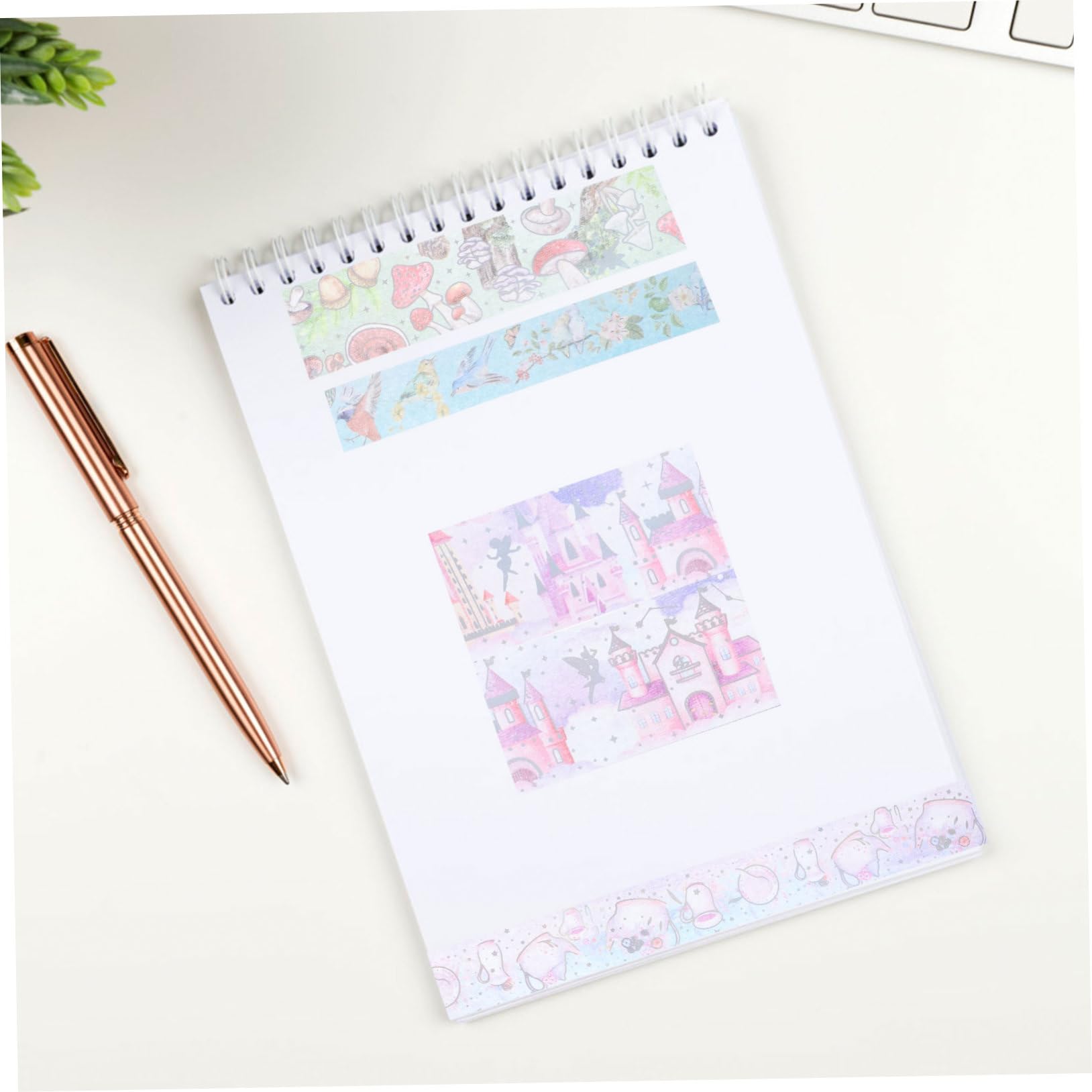 SHINEOFI 3 Set Di Album Fotografici Scrapbooking Forniture Per Arte Estetica Nastri Washi Intensi Adesivi Decorativi 15 * 3