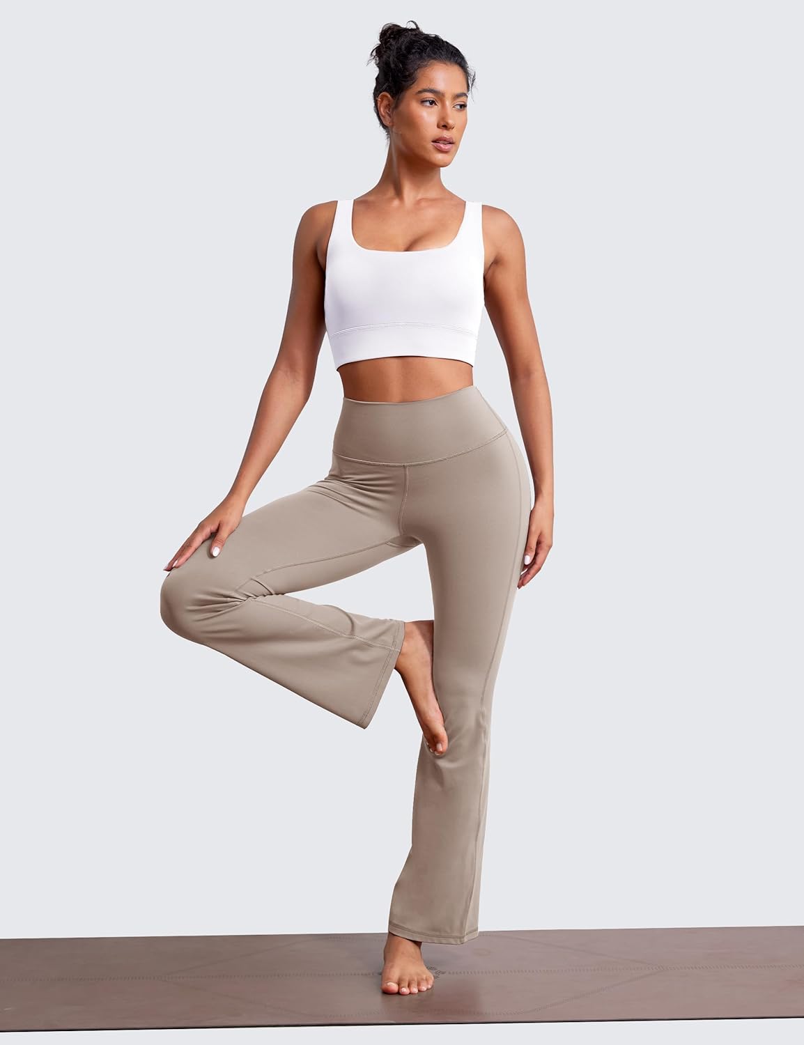 BAYDI Clouduxi Scoop Neck Sports Bras for Women - U Back Padded Workout Crop Top with Built in Bra Low Impact Yoga Bra - Image 3