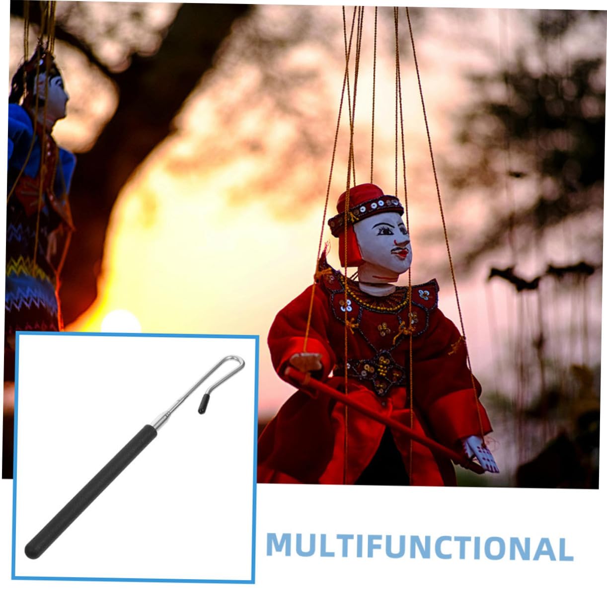 LALADEFIEE 6pcs Puppet Arm Control Rods Ergonomic Hand Manipulation Sticks for Puppet Movement Performance Theater Props and Comfortable Grip Tools for Puppetry - Image 3