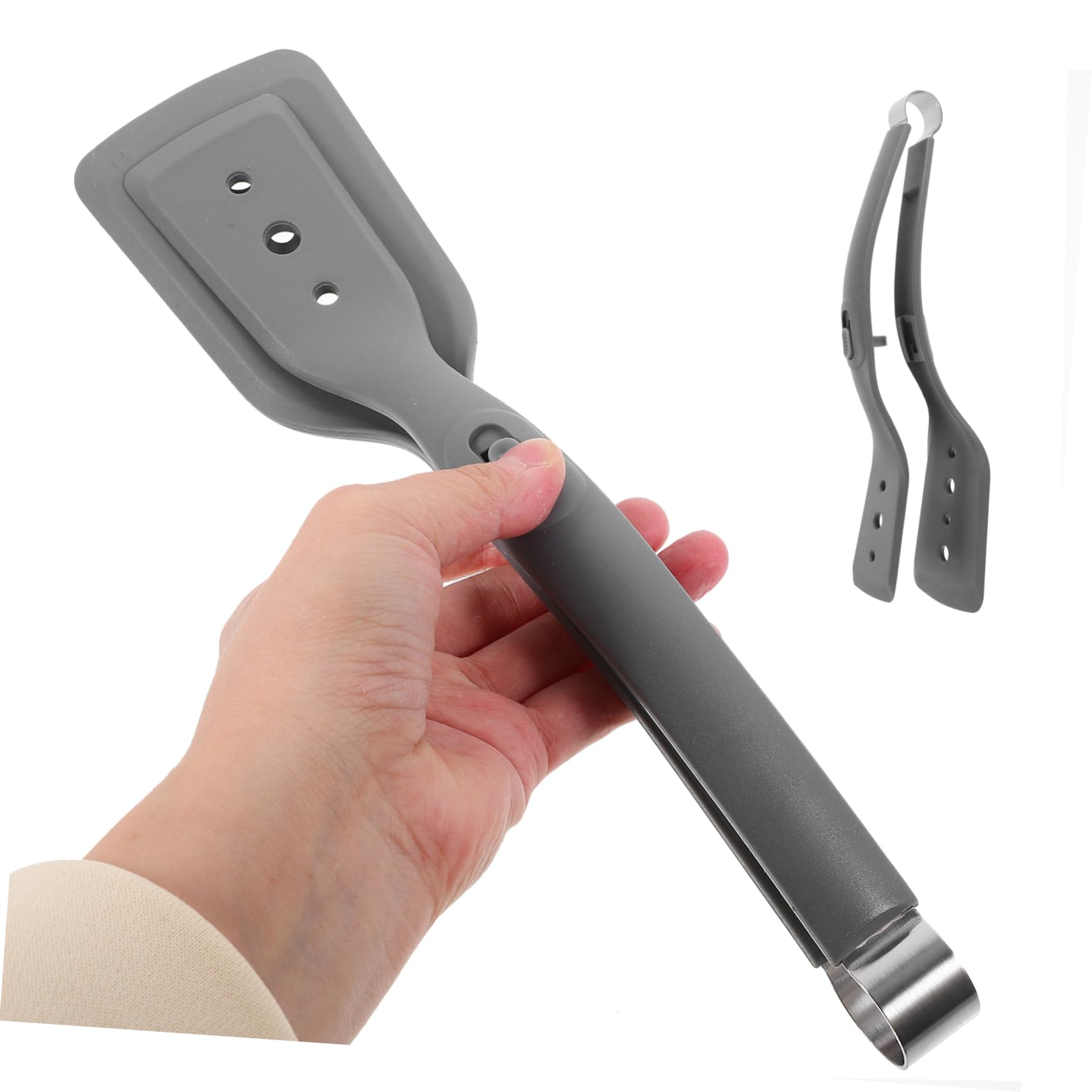 COLLBATH Multi-functional Silicone Kitchen Tongs Compact Food Clamp for Fish Eggs to Use Kitchen Utensil for Home Cooking