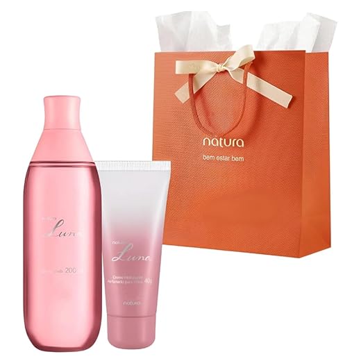 Luna Kit Presente com Body Splash 200ml e Creme Hidratante 40g, Fragrância Floral