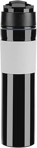 Botella de prensa de café, taza portátil de 11.8 fl oz para té y café, botella de café, taza de viaje, taza de agua, taza de café, taza de agua