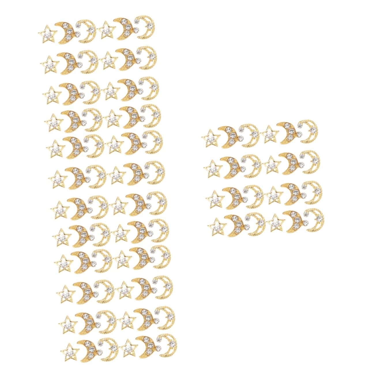 Healeved 120 Piezas Accesorios Metalicos Para Uñas Tachuelas De Uñas Brillantes Clavo Adornos Japoneses Lazo De Pelo De Cumpleaños Taladro De Uñas Manicura Aleación De Zinc