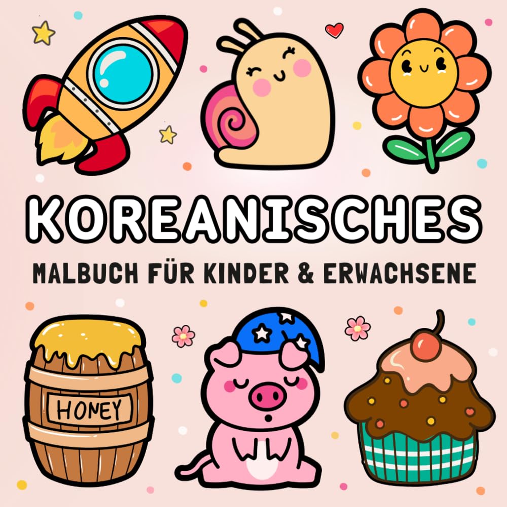 Koreanisches Malbuch für Kinder und Erwachsene
