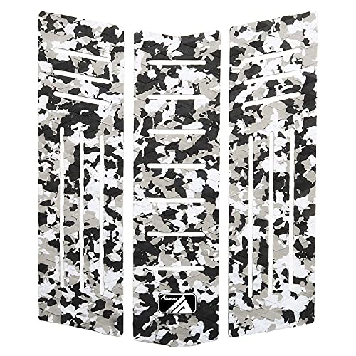 AQUBONA 3 Piece Stomp Pad Surfboard EVA Traction Pad with 3M Adhesive Professional Tail Pad/Applies...