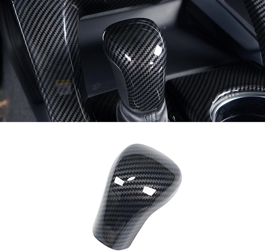 No Adhesive Snap-on Gear Shift Knob Cover Trim Protector Cap Glue-free for Toyota 2018 2019 2020 2021 2022 2023 2024 2025 2026 Camry 2019-2022 2023 2024 2025 2026 Corolla 2019-2022 Avalon Accessories