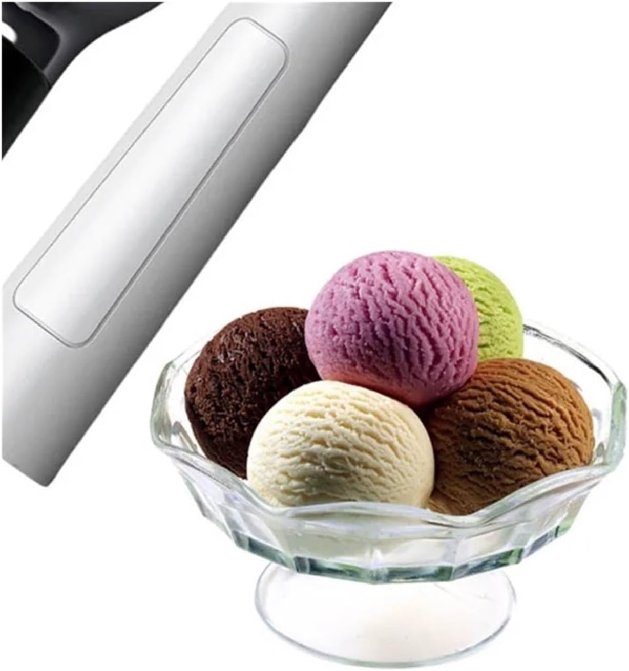 Ice Cream Scoop, Electric Heated Ice Cream Scoop Adjust Temperature Rapid Heating Preheat Yogurt Spoon Display Recharge Self Warming, for Gelato, Sorbet