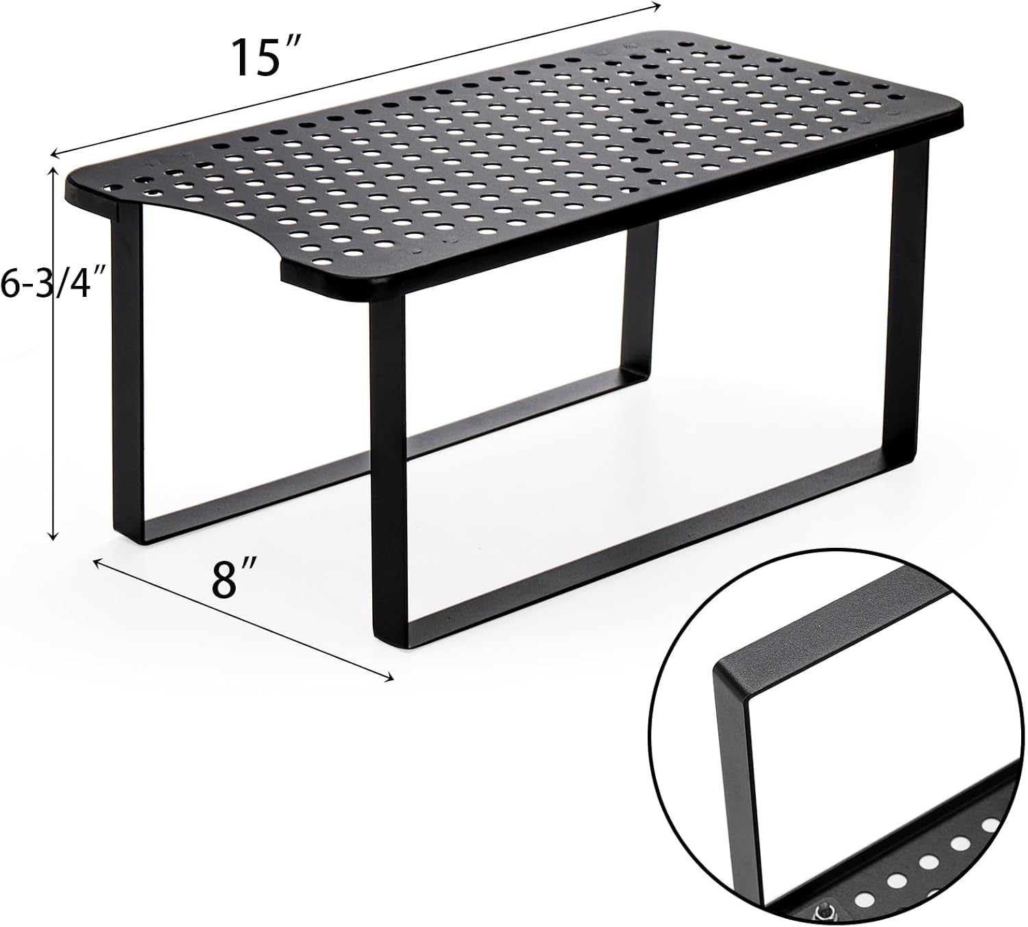 Jucoan Water Filter Dispenser Stand for Countertop, Metal Water Dispenser Holder, 15 x 8 x 6.75 Inch Rectangular Drink Beverage Dispenser Stand for Home Kitchen Party Beverage Station, Stand Only